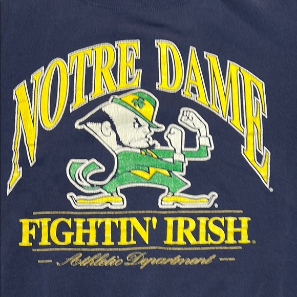 Notre Dame Fighting Irish Sweatshirt vintage made in USA nutmeg tag size M - Picture 2 of 14